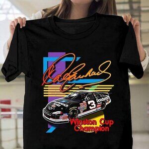 Dale Earnhardt Winston Cup Champion Racing Retro T-Shirt  165